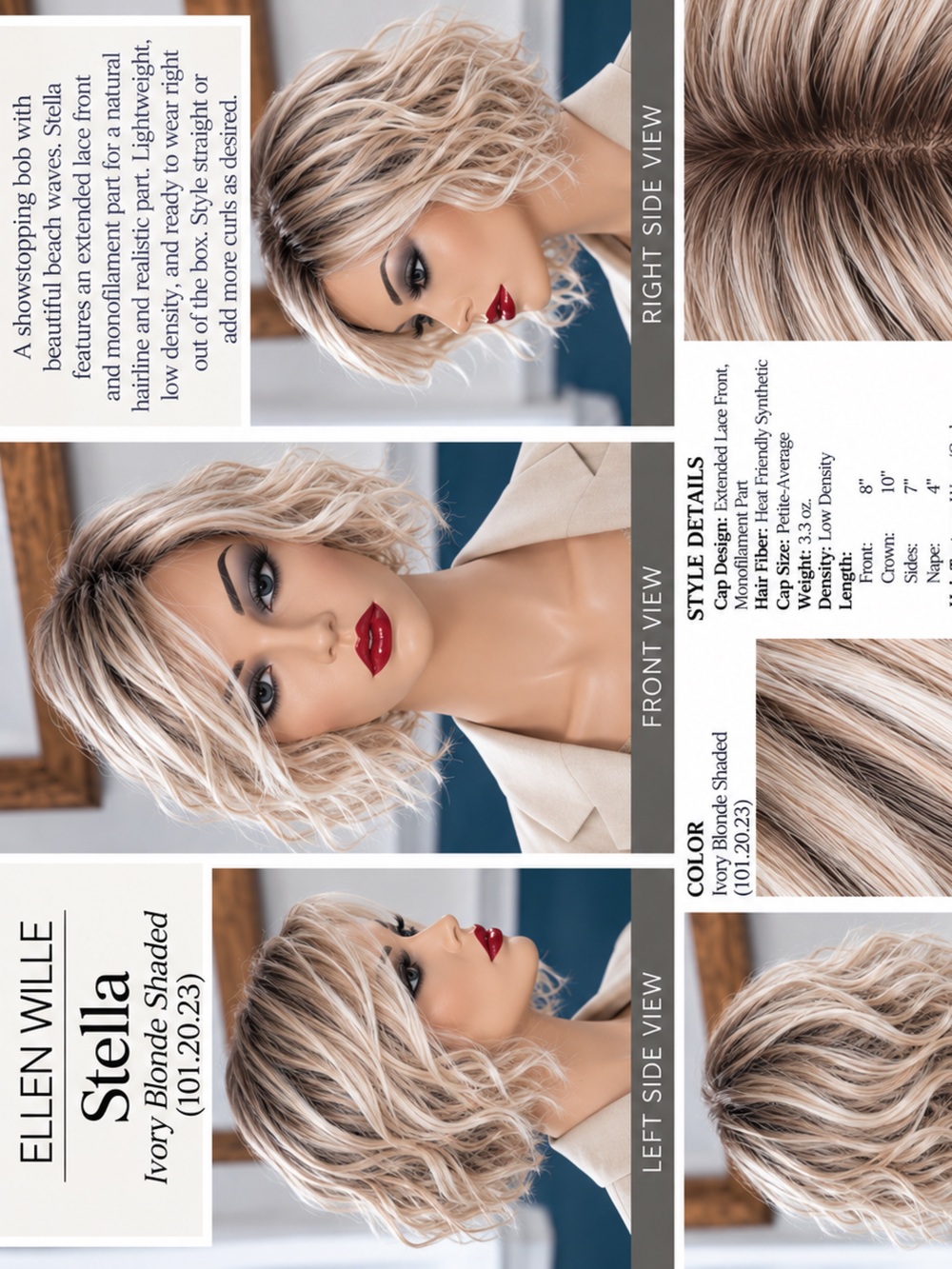 Ellen Wille Stella in Ivory Blonde Shaded 101.20.23. PETITE-AVERAGE